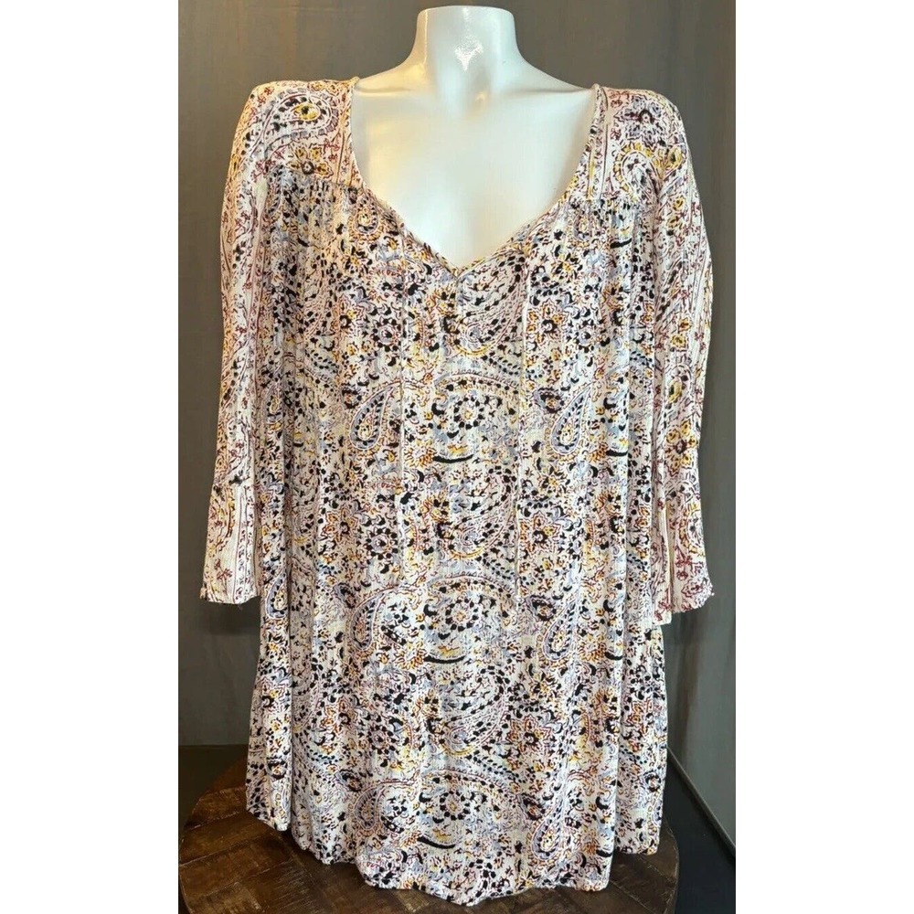 Billabong Beach Dress Print Womens Size Medium Cover Up Boho - Picture 9 of 16